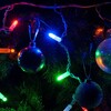 Миниатюра фото уличная светодиодная гирлянда бахрома eurosvet 230v 100-101 мульти | 220svet.ru