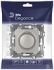Миниатюра фото светорегулятор эра elegance 14-4101-16 поворотно-нажимной, 400ва 230в, титан б0065784 | 220svet.ru