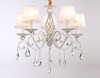 Миниатюра фото подвесная люстра с абажурами и хрусталем ambrella light tr4547 | 220svet.ru