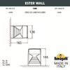Миниатюра фото светильник уличный настенный fumagalli ester wall ds1.560.000.lxd1l | 220svet.ru