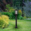 Миниатюра фото садово-парковый светильник эра «поллар» нту 01-60-015 напольный черный ip54 е27 max60вт h850мм б0057488 | 220svet.ru
