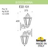 Миниатюра фото светильник уличный настенный fumagalli bisso/anna e22.131.000.axe27 | 220svet.ru