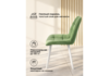 Миниатюра фото стул на металлокаркасе woodville челси п фисташковый (zd 651) / белый 632502 | 220svet.ru