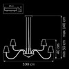 Миниатюра фото подвесная люстра lightstar diafano 758164 | 220svet.ru