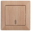 Миниатюра фото переключатель одноклавишный эра intro solo 10a 250v дерево 4-103-11 б0043283 | 220svet.ru