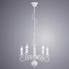 Миниатюра фото подвесная люстра arte lamp a1129lm-5wh | 220svet.ru