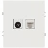 Миниатюра фото розетка эра arktik 16-3110-08 комбинированная rj45+tv белый матовый б0070501 | 220svet.ru