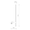 Миниатюра фото настенный светильник nowodvorski easy led right black 11426 | 220svet.ru