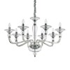 Миниатюра фото подвесная люстра ideal lux danieli sp8 trasparente | 220svet.ru