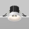 Миниатюра фото встраиваемый светодиодный светильник maytoni round dl058-7w4k-w | 220svet.ru