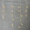 Миниатюра фото гирлянда бахрома с колпачком 3,1 x 0,5 м тепло-белая 220в, 120 led, провод прозрачный пвх, ip65 ltc pil120cap-10-2ww | 220svet.ru