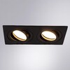 Миниатюра фото встраиваемый светильник arte lamp tarf a2168pl-2bk | 220svet.ru