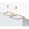 Миниатюра фото подвесной светодиодный светильник italline it013-6031 gold 3000k | 220svet.ru
