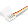 Миниатюра фото соединитель гибкий односторонний для светодиодной ленты ambrella illumination led strip д2835 12/24v (3 конт.) gs7151 | 220svet.ru