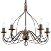Миниатюра фото подвесная люстра ideal lux corte sp8 ruggine | 220svet.ru