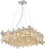 Миниатюра фото люстра подвесная хрустальная 2171/09/10p stilfort, серия tetrix | 220svet.ru
