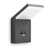 Миниатюра фото уличный настенный светодиодный светильник ideal lux style ap sensor antracite 3000k | 220svet.ru