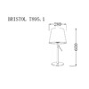 Миниатюра фото настольная лампа lucia tucci bristol t895.1 | 220svet.ru
