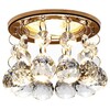 Миниатюра фото встраиваемый светильник ambrella light crystal k2051 cl/g | 220svet.ru