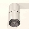 Миниатюра фото комплект накладного светильника ambrella light techno spot xs7405042 psl/bk серебро полированное/тонированный (c7405, a2071, c7405, n7192) | 220svet.ru