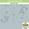 Миниатюра фото светильник уличный настенный fumagalli ofir/globe 400 g40.132.000.aye27 | 220svet.ru
