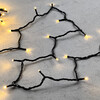 Миниатюра фото гирлянда нить 10м тепло-белая 24в, 100 led, провод черный каучук 2,3мм, ip65 ltc eco100-1-1ww | 220svet.ru