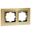 Миниатюра фото рамка 2-постовая mono electric титан-шампань 107-830000-161 | 220svet.ru