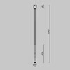 Миниатюра фото трековый светодиодный подвесной светильник maytoni waist elasity tr167-1-7w3k-m-b | 220svet.ru