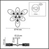 Миниатюра фото потолочная люстра на штанге lumion vivana 8153/6c черный | 220svet.ru