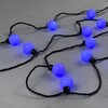 Миниатюра фото гирлянда «шарики» 5м синяя 220в, диаметр шарика 40мм, 20 led, провод черный каучук, ip65 ltc hb20-1-2b | 220svet.ru