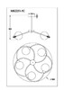 Миниатюра фото потолочная люстра myfar mr2251-5c | 220svet.ru