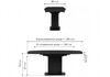 Миниатюра фото керамический стол раскладной 140(180)х80 woodville фестер  черный мрамор 612882 | 220svet.ru