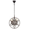 Миниатюра фото подвесная люстра loft it foucaults orb crystal loft1897/4 | 220svet.ru