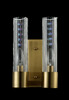 Миниатюра фото бра crystal lux otono ap2 brass/transparente | 220svet.ru