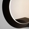 Миниатюра фото уличный настенный светодиодный светильник elektrostandard ring 1710 techno led черный a054933 | 220svet.ru
