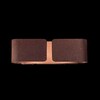 Миниатюра фото настенный светильник ideal lux clip ap2 small corten | 220svet.ru