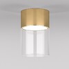 Миниатюра фото потолочный светодиодный светильник elektrostandard lumen 25047/led 10w 4000к латунь/прозрачный a064707 | 220svet.ru