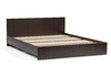 Миниатюра фото двуспальная кровать woodville адайн 160х200 венге / венге 507385 | 220svet.ru