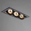 Миниатюра фото встраиваемый светильник arte lamp technika a5930pl-3bk | 220svet.ru