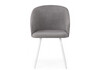 Миниатюра фото стул на металлокаркасе woodville монер темно-серый (glory 20) / белый 632662 | 220svet.ru