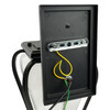 Миниатюра фото светильник садово-парковый feron pl741 на стену вниз  60w e27 230v, черный 51274 | 220svet.ru