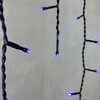 Миниатюра фото гирлянда бахрома 4,9 x 0,5 м синяя 220в, 240 led, провод черный пвх, ip54 ltc pil240-11-2b | 220svet.ru