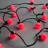 Миниатюра фото гирлянда «шарики» 5м красная 220в, диаметр шарика 40мм, 20 led, провод черный каучук, ip65 ltc hb20-1-2r | 220svet.ru