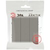 Миниатюра фото выключатель эра arktik 16-1107-07 тройной 10ах-250в титан б0070380 | 220svet.ru