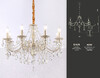Миниатюра фото классическая подвесная люстра с хрусталем ambrella light tr4945 | 220svet.ru