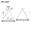 Миниатюра фото подвесная люстра st luce swatch sl6133.313.16 | 220svet.ru
