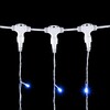 Миниатюра фото гирлянда занавес 2 x 2 м синий с мерцанием белого диода 220в, 400 led, провод прозрачный пвх, ip54 ltc pcl402blw-10-2b | 220svet.ru