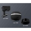 Миниатюра фото комплект трекового светильника ambrella light track system xt1102002 sbk/pbk черный песок/черный полированный (a2521, c1102, n7031) | 220svet.ru
