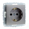 Миниатюра фото розетка 2к+з mono electric despina/ larissa 16a 250v винтовое подключение антрацит 500-002421-117 | 220svet.ru