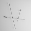 Миниатюра фото шинопровод магнитный накладной-подвесной maytoni busbar trunkings flarity trx154-111b | 220svet.ru